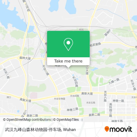 武汉九峰山森林动物园-停车场 map