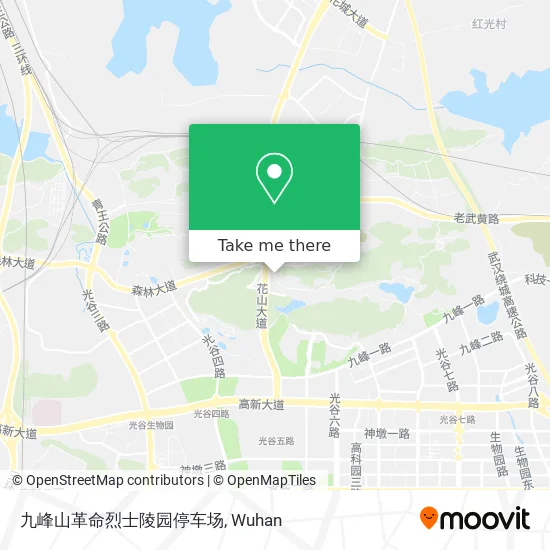 九峰山革命烈士陵园停车场 map