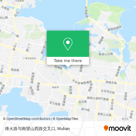 烽火路与南望山西路交叉口 map