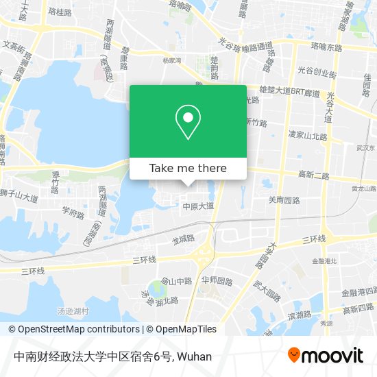 中南财经政法大学中区宿舍6号 map