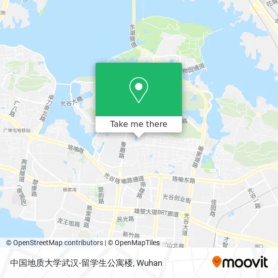 中国地质大学武汉-留学生公寓楼 map