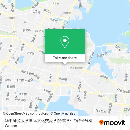 华中师范大学国际文化交流学院-留学生宿舍6号楼 map