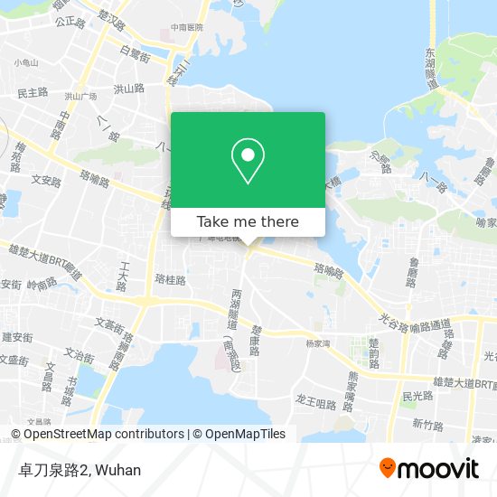 卓刀泉路2 map
