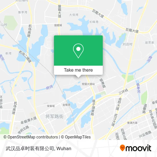 武汉品卓时装有限公司 map