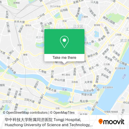华中科技大学附属同济医院 Tongji Hospital, Huazhong University of Science and Technology map