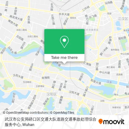 武汉市公安局硚口区交通大队道路交通事故处理综合服务中心 map