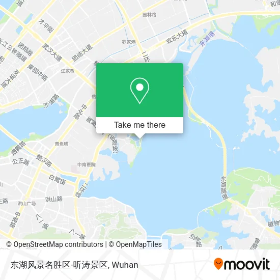 东湖风景名胜区-听涛景区 map