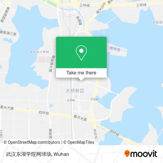武汉东湖学院网球场 map