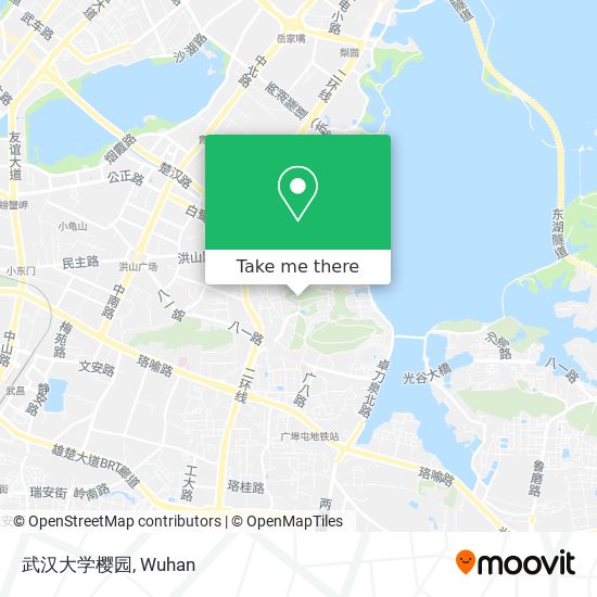 武汉大学樱园 map