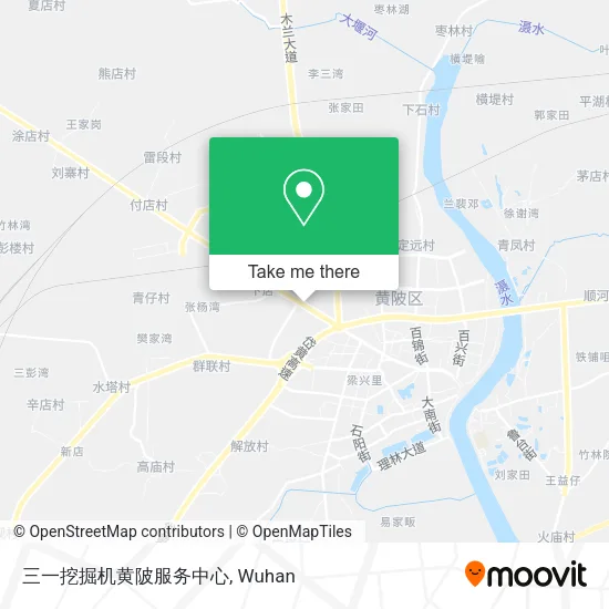 三一挖掘机黄陂服务中心 map