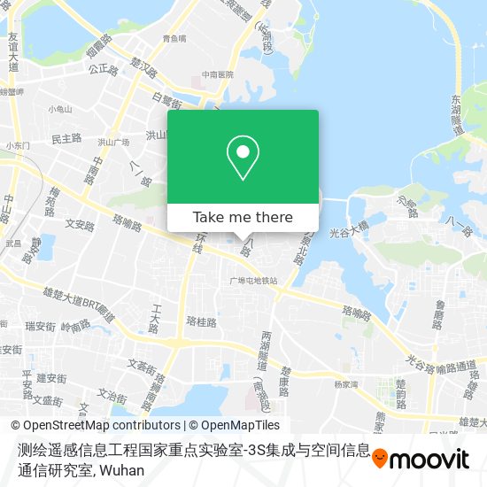 测绘遥感信息工程国家重点实验室-3S集成与空间信息通信研究室 map