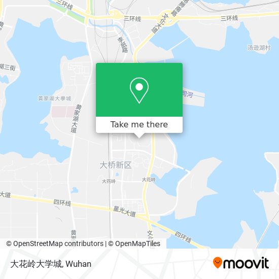 大花岭大学城 map