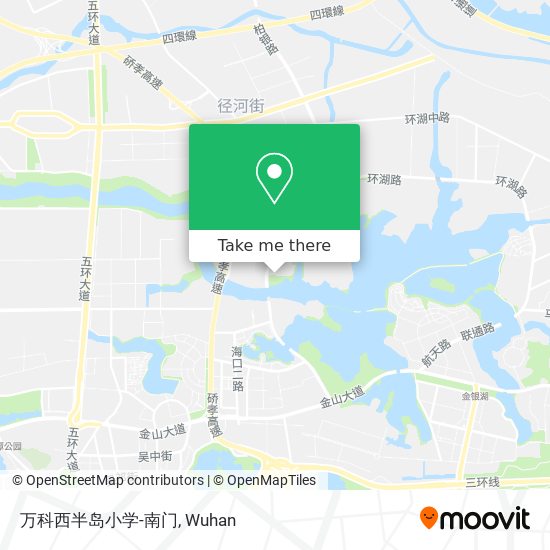 万科西半岛小学-南门 map