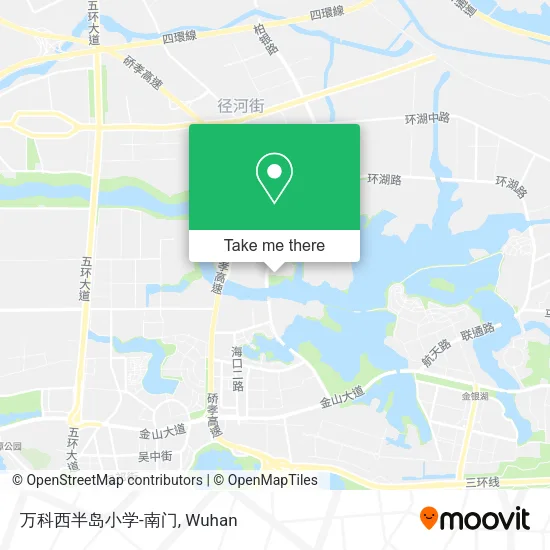 万科西半岛小学-南门 map