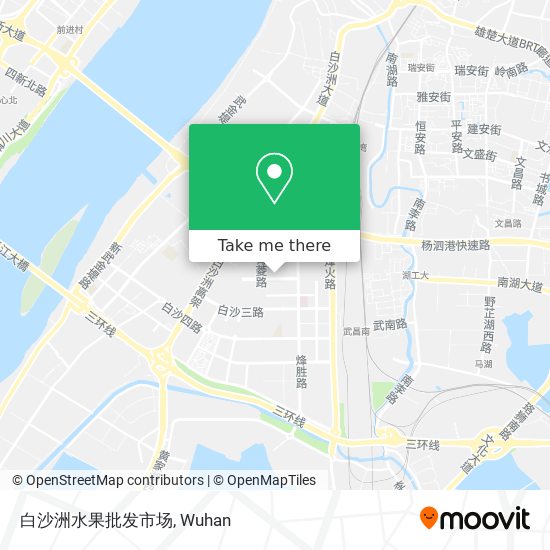 白沙洲水果批发市场 map