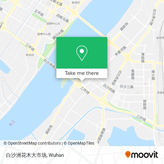 白沙洲花木大市场 map