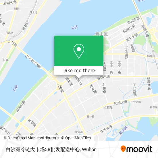 白沙洲冷链大市场58批发配送中心 map