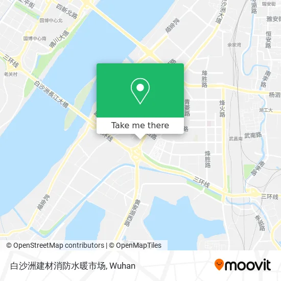 白沙洲建材消防水暖市场 map