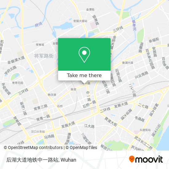 后湖大道地铁中一路站 map