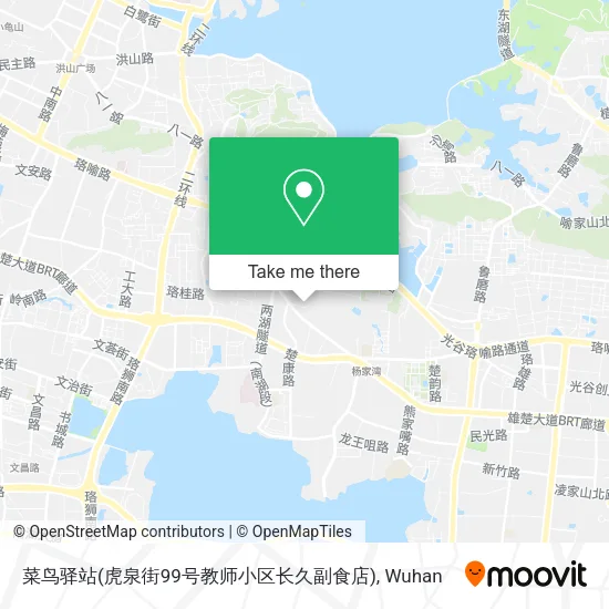 菜鸟驿站(虎泉街99号教师小区长久副食店) map