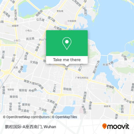 鹏程国际-A座西南门 map