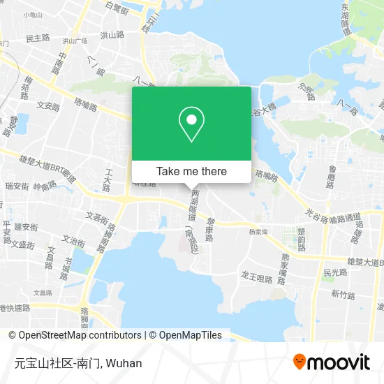 元宝山社区-南门 map