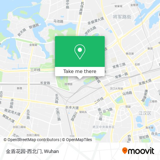 金盾花园-西北门 map