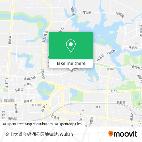 金山大道金银湖公园地铁站 map