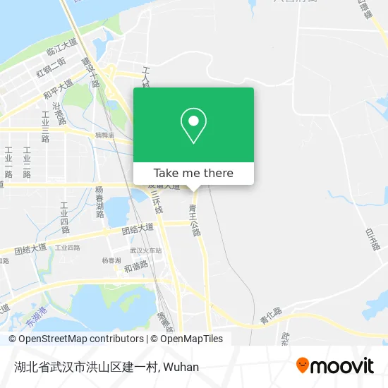 湖北省武汉市洪山区建一村 map