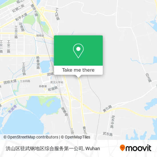 洪山区驻武钢地区综合服务第一公司 map