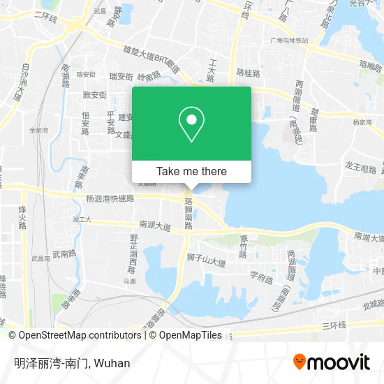 明泽丽湾-南门 map