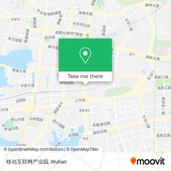 移动互联网产业园 map