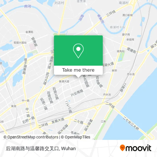 后湖南路与温馨路交叉口 map