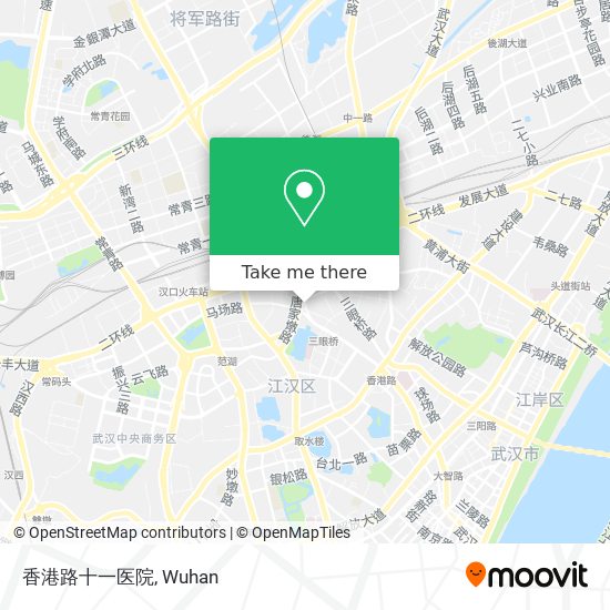 香港路十一医院 map
