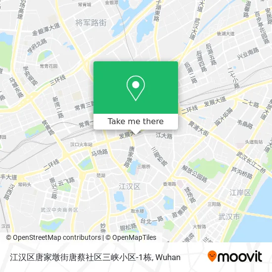 江汉区唐家墩街唐蔡社区三峡小区-1栋 map