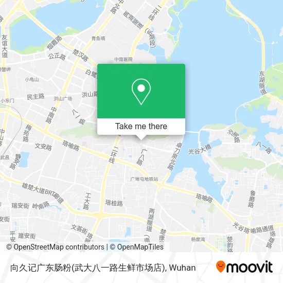 向久记广东肠粉(武大八一路生鲜市场店) map