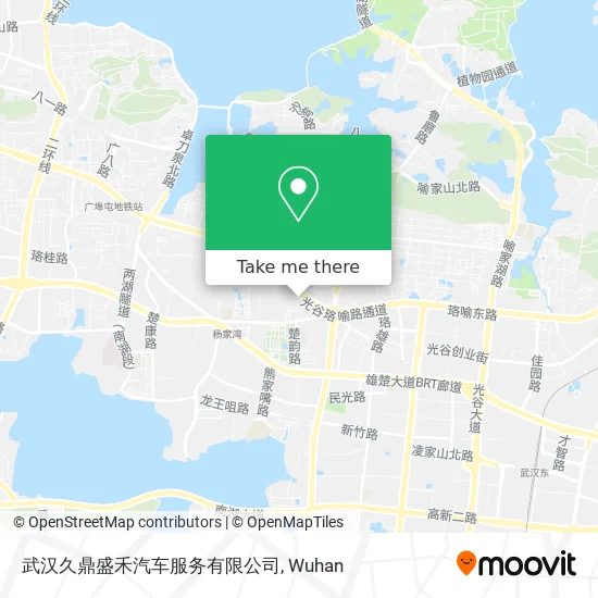 武汉久鼎盛禾汽车服务有限公司 map