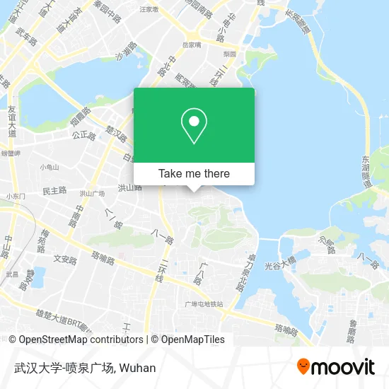 武汉大学-喷泉广场 map
