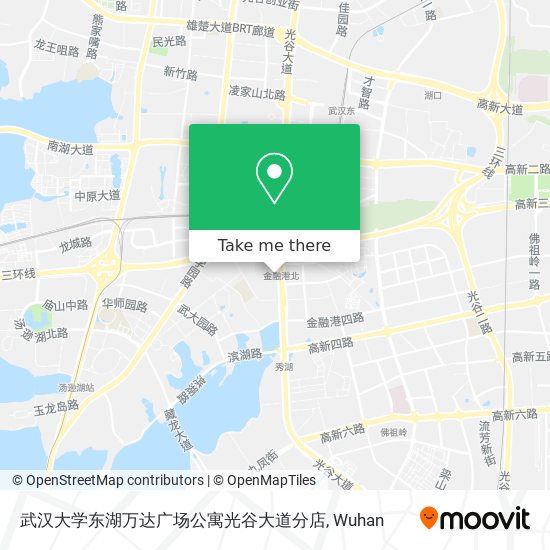 武汉大学东湖万达广场公寓光谷大道分店 map