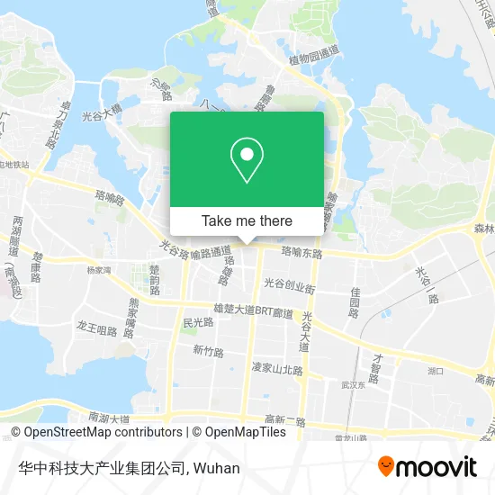华中科技大产业集团公司 map