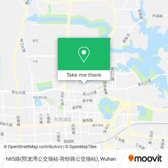 h85路(熙龙湾公交场站-荷纱路公交场站) map