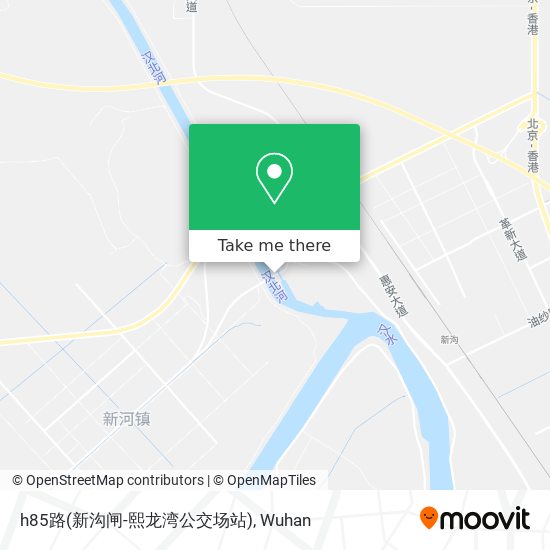h85路(新沟闸-熙龙湾公交场站) map