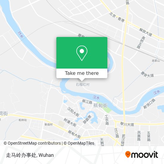 走马岭办事处 map