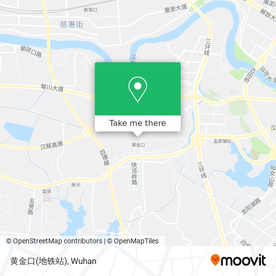 黄金口(地铁站) map