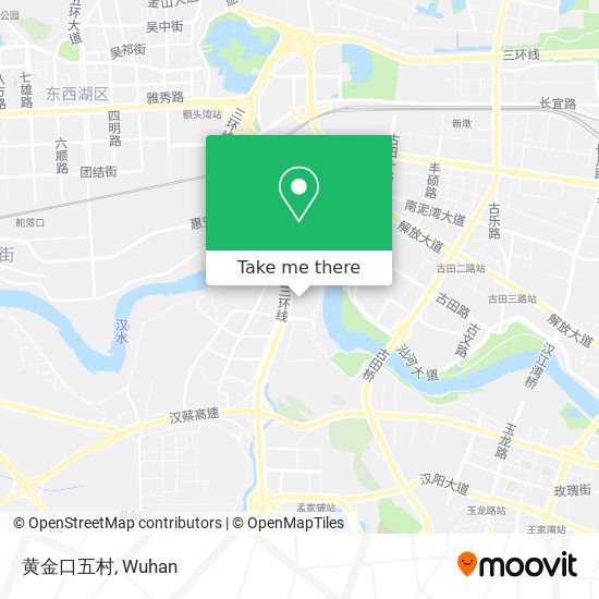 黄金口五村 map