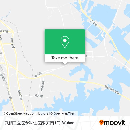 武钢二医院专科住院部-东南1门 map