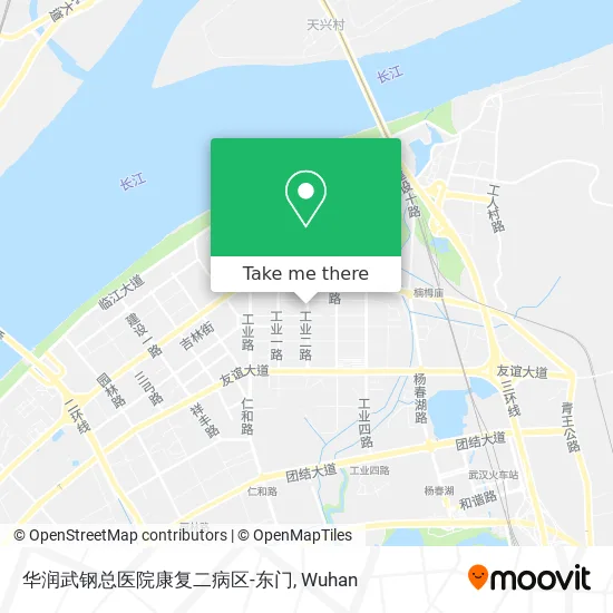 华润武钢总医院康复二病区-东门 map