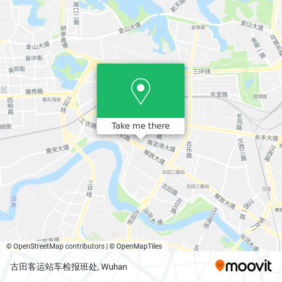 古田客运站车检报班处 map