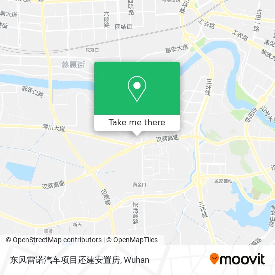 东风雷诺汽车项目还建安置房 map