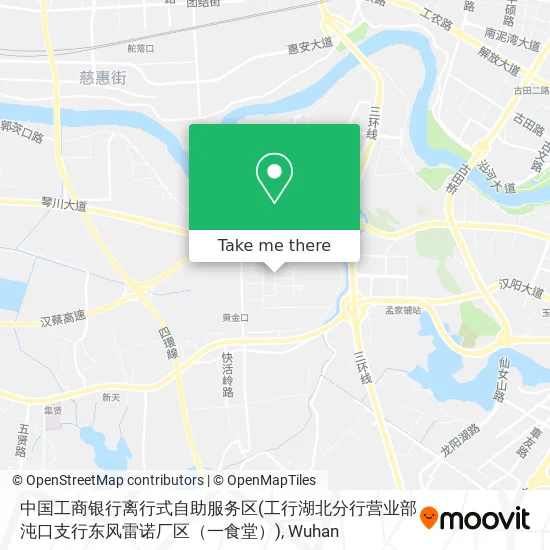 中国工商银行离行式自助服务区(工行湖北分行营业部沌口支行东风雷诺厂区（一食堂）) map